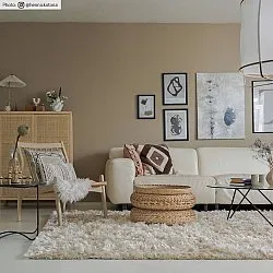 Hoogpolig vloerkleed - Janjira (offwhite)