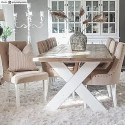 Hoogpolig vloerkleed - Janjira (wit)