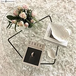 Hoogpolig vloerkleed - Janjira (wit)