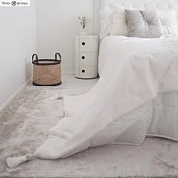 Viscose-vloerkleed - Jodhpur Special Luxury Edition (lichtgrijs/beige)