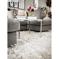 Hoogpolig vloerkleed - Janjira (offwhite)