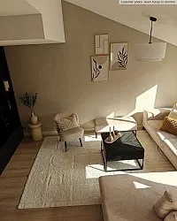 Hoogpolig vloerkleed - Cremona Natural Cotton Shaggy (offwhite)