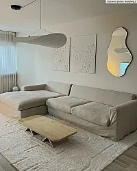 Hoogpolig vloerkleed - Cremona Natural Cotton Shaggy (offwhite)