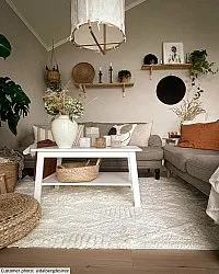 Hoogpolig vloerkleed - Rostock (offwhite)