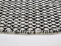 Ronde vloerkleden - Delly (zwart/wit)