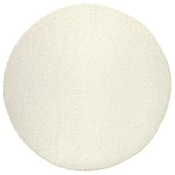 Ronde vloerkleden - Dhurry (wit)