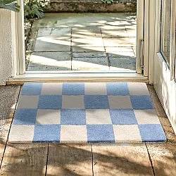 Deurmat - Lovre (blauw/beige)