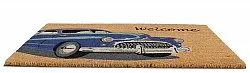 Deurmat - Car (blauw)
