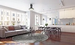 Rond vloerkleed - Gabes (grijs)