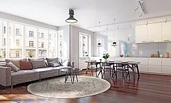 Rond vloerkleed - Mateur (beige)