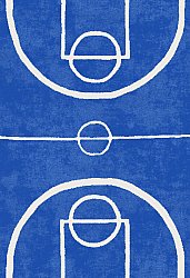 Kindervloerkleed - Basket (blauw)