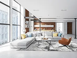 Wilton - Mermer (grijs/wit)