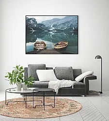 Rond vloerkleed - Douz (rood/multi)