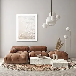 Rond vloerkleed - Siliana (beige)