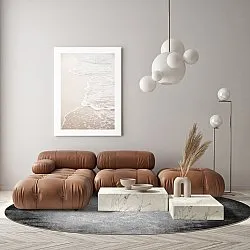 Rond vloerkleed - Megara (grijs)