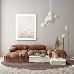 Rond vloerkleed - Artena (grijs/bruin)