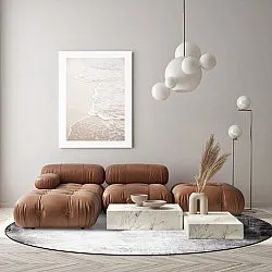 Rond vloerkleed - Rosia (grijs)