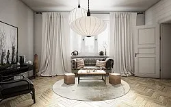 Rond vloerkleed - Aurelia (beige)