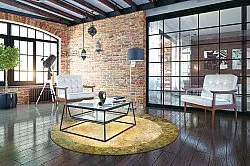 Rond vloerkleed - Campana (beige/geel)