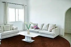 Rond vloerkleed - Bovera (bruin/rood)