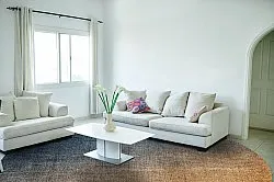 Rond vloerkleed - Librilla (bruin/blauw)