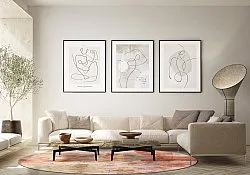 Rond vloerkleed - Periana (roze/multi)