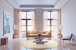 Rond vloerkleed - Vezzani (beige)