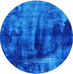 Rond vloerkleed - Campile (blauw)