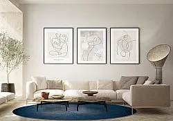 Rond vloerkleed - Novelia (blauw)