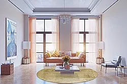 Rond vloerkleed - Lumio (beige)