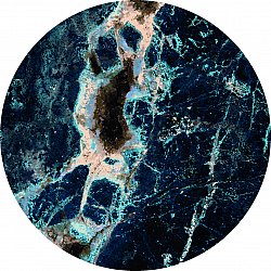 Rond vloerkleed - Narbolia (blauw/multi)