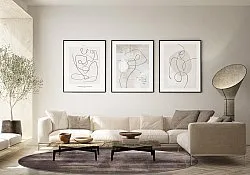 Rond vloerkleed - Olmedo (grijs/beige)