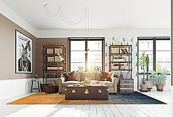 Wilton - Librilla (bruin/blauw)