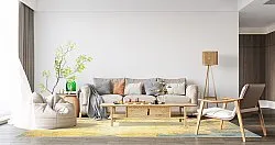 Wilton - Palau (goud/beige/blauw)