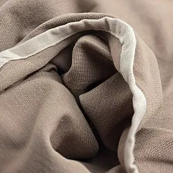 Katoenen tafelkleed - Yrsa (donkerbeige)