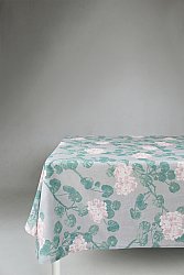 Katoenen tafelkleed - Amara (grijs/roze)