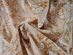 Katoenen tafelkleed - Leaves (oranje)