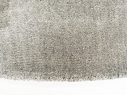 Rond vloerkleed - Recycled PET with viscose look (grijs)