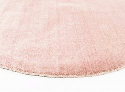 Rond vloerkleed - Recycled PET with viscose look (roze)