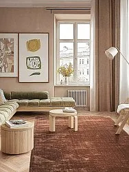 Recycled PET with viscose look (bruin)