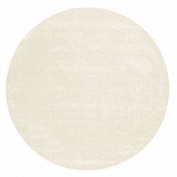 Rond vloerkleed - Recycled PET with viscose look (offwhite)