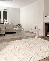 Hoogpolig vloerkleed - Everett (offwhite)