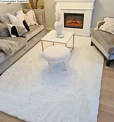 Hoogpolig vloerkleed - Cloud Super Soft (wit)