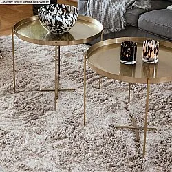 Hoogpolig vloerkleed - Kanvas (beige)