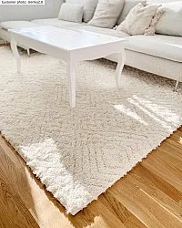 Hoogpolig vloerkleed - Stettin (offwhite)