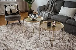 Hoogpolig vloerkleed - Kanvas (beige)
