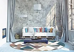 Rond vloerkleed - Branco (multi)