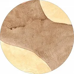 Rond vloerkleed - Nisa (bruin/beige)