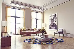 Rond vloerkleed - Rei (multi)