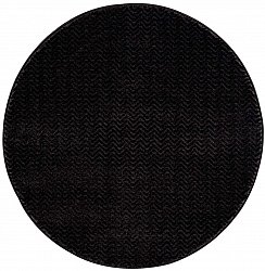 Ronde vloerkleden - Pandora (zwart)